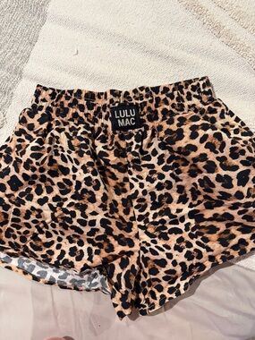 Lulu Mac Women's Leopard Print Shorts - Brown/Black